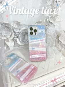 Original Lace Beads Bubble Shield Phone Case for Apple iPhone 14 pro Max 13 pro 12 Cute Protection Shell TPU Material Anti-scratch