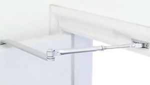 Xximos 1Pack Stainless Steel Door Closer Hydraulic Heavy Duty Automatic Hydraulic Automatically Closes