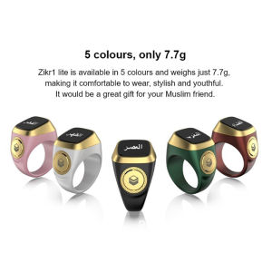 Aolie Smart Tasbih Tally Counter Ring for Muslims Zikr Digital Tasbeeh 5 Prayer Time