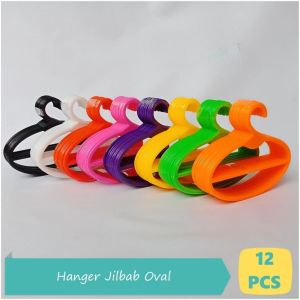 Hanger Jilbab OVAL gantungan  Jilbab Model OVAL