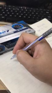 Bút bi Thiên Long Freeship Hộp bút bi Thiên Long 20 cái TL027 màu xanh đen đỏ đầu nhỏ 0.5mm