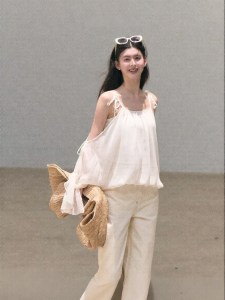 OAKMOO | Áo Blouse Mỏng Dáng Bohemian Tay Chuông