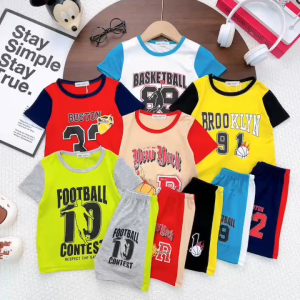 Bộ Quần Áo Trẻ Em Ngắn Tay MINKY MOM Phong Cách Hè Cho Bé 0-8 Tuổi 8-27kg Vải Thun Lạnh Mềm Mát TN-IN202