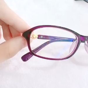 Ultra light anti-blue reading glasses female near and far dual-purpose HD resin full frame youthful temperament
