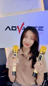 ADVANCE Microphone Wireless MIC-206 2-MIC Mikrofon Tanpa Kabel Frekuensi UHF Karaoke