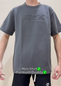 Heavyweight Pure Cotton Solid Color Short Sleeve T-Shirt /Baju Shirt Lelaki Cotton/Men T-Shirt High Quality