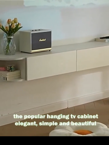 Rarus Nordic TV Cabinet Wall Mounted TV Stand Wall TV Shelf Multi Functional TV Cabinet Living Room TV Cabinet