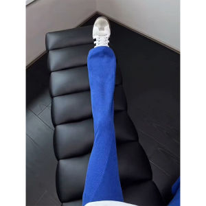 LIUBU | Quần Nam Casual Hơi Mát Mùa Hè Hình Vảy Cá Màu Xanh Klein
