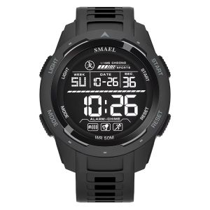 SMAEL Watch 8105 Camo Strap Men Sports Multifunctional Watches Waterproof Shock Digital Display LED Wristwatch for Man