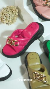 Dunkenstock CHARLEE Sandal Wedges Cewek Sendal Wedges Selop Wanita Tinggi Hak 5 Cm Terbaru