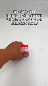 Tombol Saklar Lampu Hazard Freego 125 / Fazzio 125 / Grand Filano/Gear 125 ASLI ORI YAMAHA B5D NP721