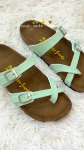 SURE FEET Healthy Sandals (SF1001) | Green & Khaki | Orthopedic Comfort Walking Sandals