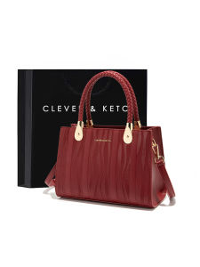 Red Wedding Bridal Tote Bag Large Capacity Womens Handbag Crossbody Shoulder Bag Fashionable European Style Synthetic Leather