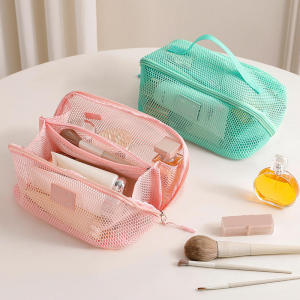 Makeup Organizer Female Toiletry Kit Bag Make Up Case Storage Pouch Vanity Storage Cosmetic Bag Organizer Bag For Travel Zip