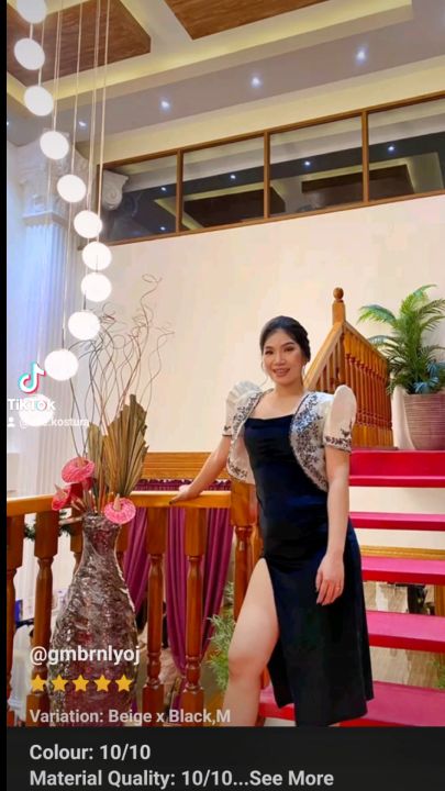 Modern Filipiniana Imelda Bolero