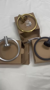 Bathroom Towel Ring Hook Stainless Steel Hand Towel Holder Modern Round Towel Hanger