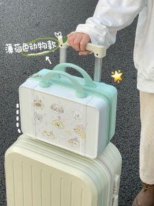 Large Capacity Hanging Makeup Bag Portable Handheld Luggage Organizer Cosmetic Storage Pouch Travel Essential PU Material