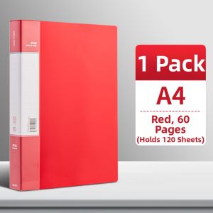 deli | Red Transparent Multi-Purpose Document Organizer A4