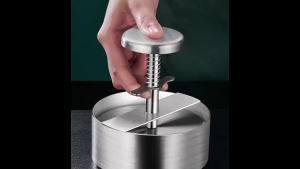 NINA MG 8/12cm Cetakan Burger Stainless Anti Lengket /Alat Press Patty Daging Bulat Mudah Dilepas & Dibersihkan