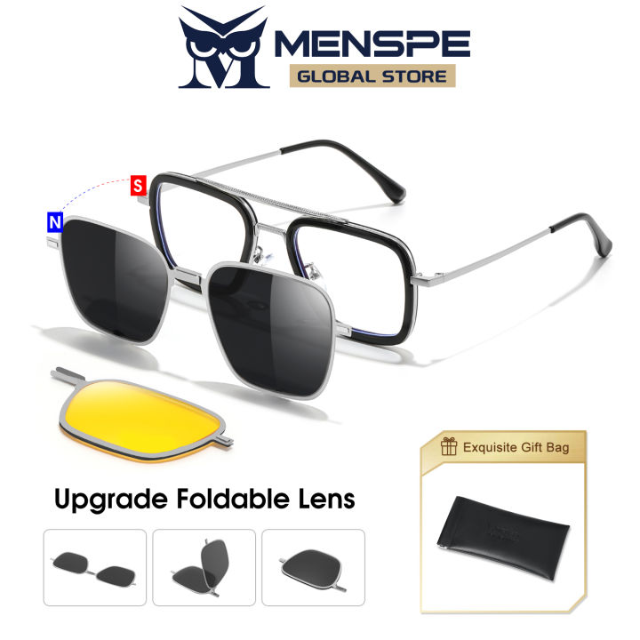 MENSPE 3 In 1 Sunglasses Men Polarized Sunglasses Night Vision Eyewear ...