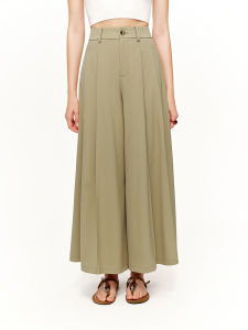 DUSHU | High Waist Pleated Wide Leg Casual Pants Spring 2026 New