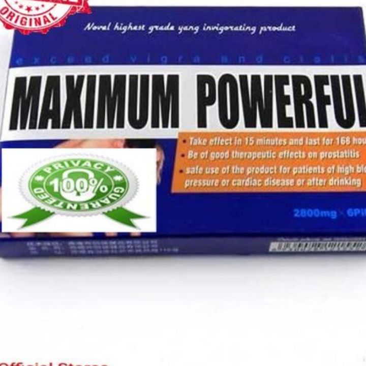 Maximum Men Original MAXIMUM POWERFUL supplement for men New batch (Discreet ...