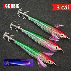 Mồi Câu Mực Phát Sáng Ackibbik 3 Chiếc Mồi Câu Tôm Phát Sáng Dùng Cho Câu Cá Biển Câu Mực Mực Biển Câu Cá Ngang Phụ Kiện Câu Cá Biển Sông Hồ
