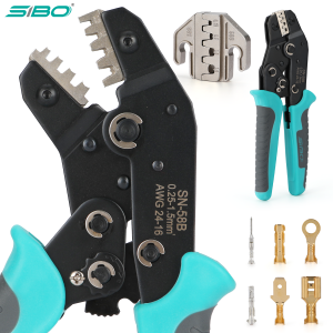SIBO SN-68B SN-58B Ratcheting Crimping Tool for Dupont JST MOLEX Open BarrelDupont Molex JST TE Terminals & EPS PCIE SATA Pins