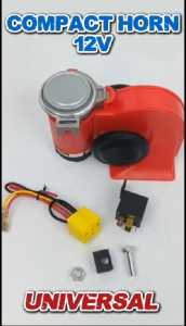 UNIVERSAL 12V COMPACT HORN LOUD HORN WITH HORN RELAY SET MOTORCYCLE ACCESSORIES