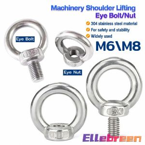 Lifting Eye Bolts M6 & M8: High-Quality 304 Stainless Steel Hardware