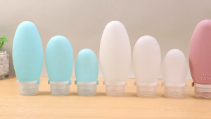 Travel Silicone Refillable Bottles with Anti-Leak Strap - 30ml / 60ml / 90ml - Portable Food-Grade Easy to Carry