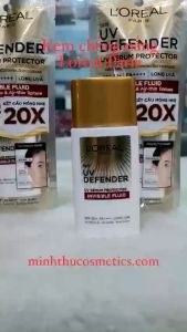 Kem Chống Nắng Loreal Paris X20 Thoáng Da Mỏng Nhẹ UV Defender Serum Invisible Fluid SPF+ 50++++