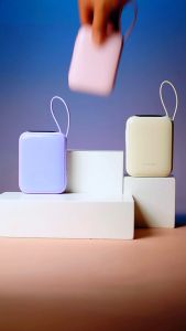 Orashare PCM20 Mini Powerbank 20000mAh 22.5W Super Fast Charge Powe Bank Built In Dual Cable Compact and Portable 3 Output Powerbank