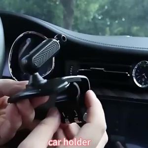 Car dashboard snap-on car mobile phone holder rearview mirror navigation HUD clip rotating car mobile phone holder
