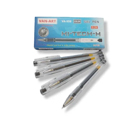 SELUSIN ( 12 PCS ) Pulpen Gel Pen Hitech Hi-Tech-H Van-Art VA-559 0.28mm