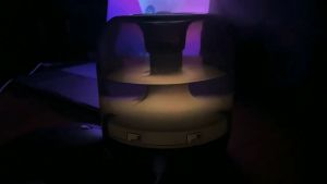 New Air Humidifier 500ML Colorful Lighting Glazed Art Humidifier Creative Humidifier Large Spray Home Desktop Humidifier Air Purifier Warm Colour