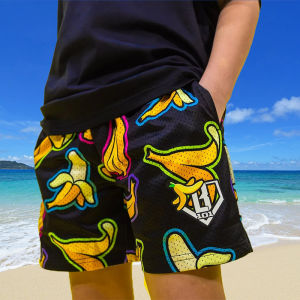 2025 Youth Summer Banana Beach Shorts Fashion Trend Comfortable Casual Shorts Adult/kid  Shorts Sports Fitness Baseball Shorts