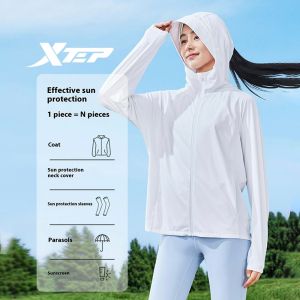 Xtep Áo khoác nữ mát mẻ thể thao mùa hè Áo khoác 876228940147