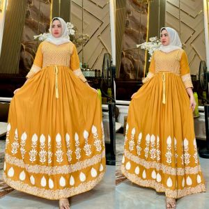 Gamis Hindi Jodha bordir fre tali terbaru betseller