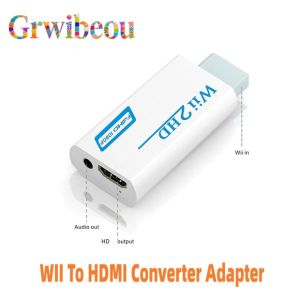 For Wii to HDMI-compatible Adapter Converter 3.5mm Audio For PC HDTV Monitor 1080P 720P Wii2 To HDMI WII2HDMI Converter Adapter