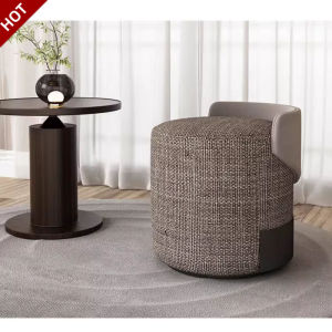 เก้าอี้โต๊ะเครื่องแป้งม้านั่งแต่งหน้าหรูหราดูแพงทันสมัยเรียบง่ายดีไซน์เนอร์เก้าอี้กลมห้องรับฝากของเก้าอี้โต๊ะเครื่องแป้งในห้องนอน