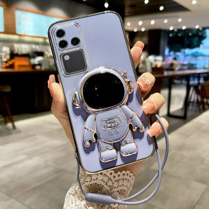 Vivo S18 pro Silicone Phone Case Full Cover Anti-Fall Soft Shell with Stand Men Women Trendy Creative Protective Cover