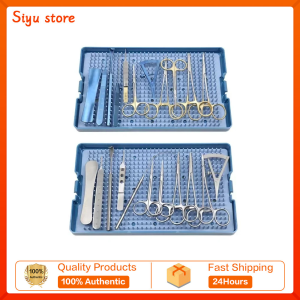 Ophthalmic Tools Set Hemostatic Forceps Needle Holders Eyelid Scissors Cosmetic Tools Kit Ophthalmic Eye Instrument