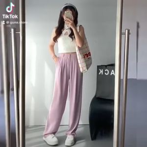 [Duy nhất 20H 10.11 - 13.11 Mua 2 giảm 10%] Quần ống Rộng Cạp Cao 1 Cúc có bigsize. Hàng cao cấp - chất mềm có độ rủ sẵn đủ màu.M31