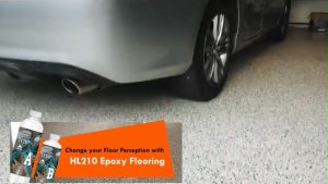 Home Store FL210 Epoxy Resin Epoxy Floor Coating System 1.5KG (A Resin: 1.0KG + B Hardener: 0.5KG)