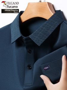 TUCANO | Polo Shirt with Pocket Short Sleeve Large Size for Men Summer Wear Ice Silk