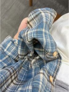 V37 | American Retro Blue Check Shirt