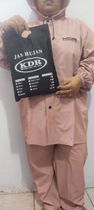 PROMO..KDR JAS HUJAN KDR ANTI REMBES ELASTIS RAINCOAT SETELAN JAKET dan CELANA PRIA WANITA by KDR