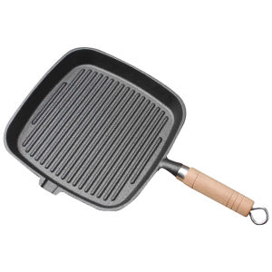 【HCS】 Iron Skillet Frying Pan Uncoated Non-stick Cooking Pot Steak Frying Pot Steak Skillet Camping Indoor and Outdoor Use