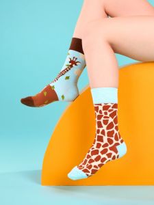 New Mens socks cartoon animal series casual calf socks womens sports socks